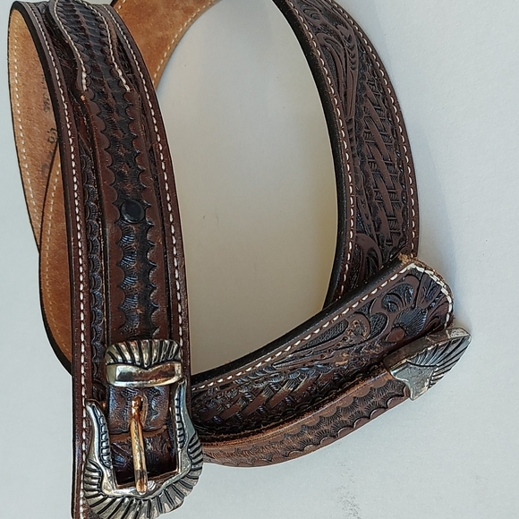 Leather Western Belt - Picture 3 of 17
